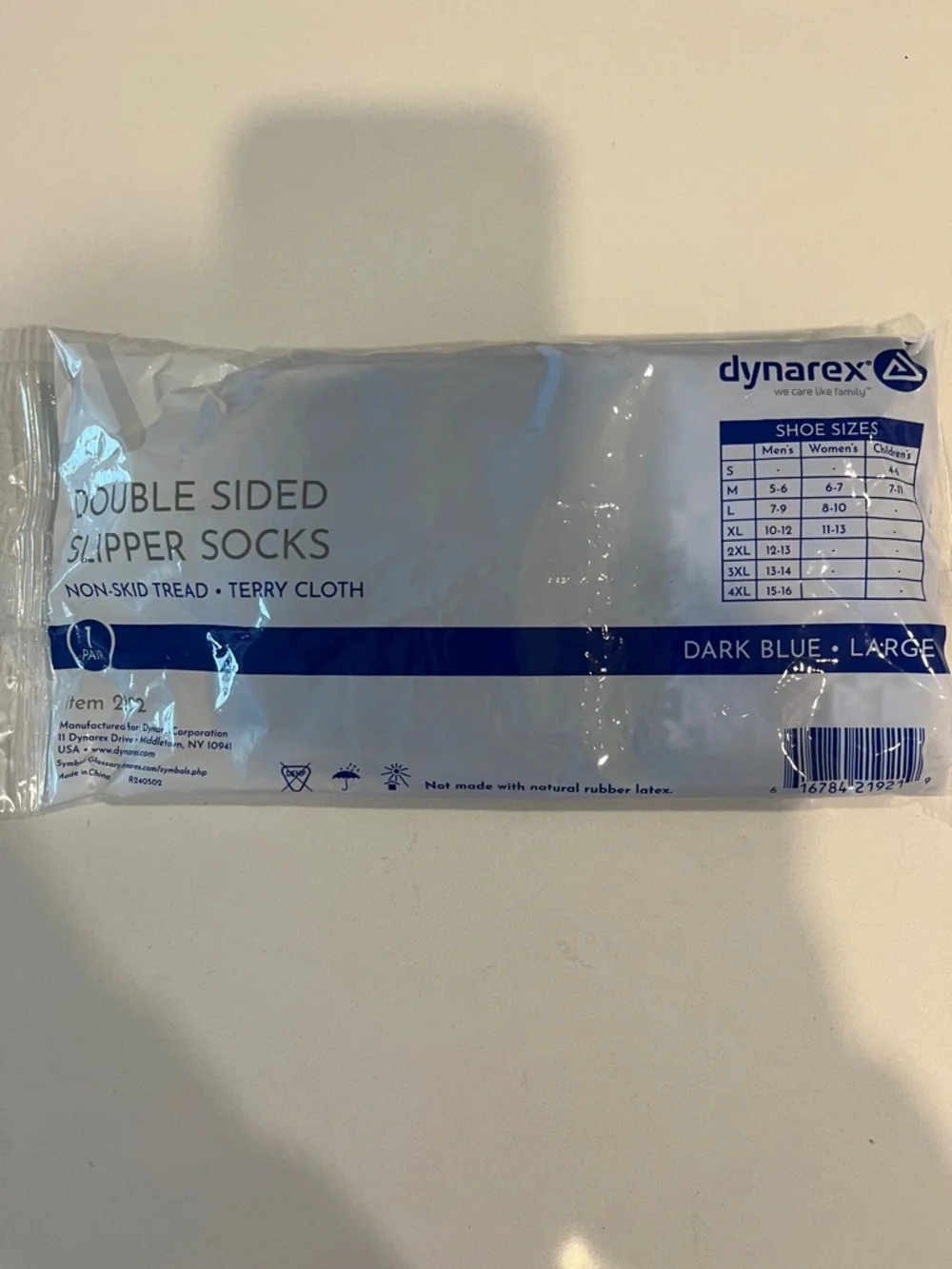 Dynarex Blue Grip Socks (Pair)